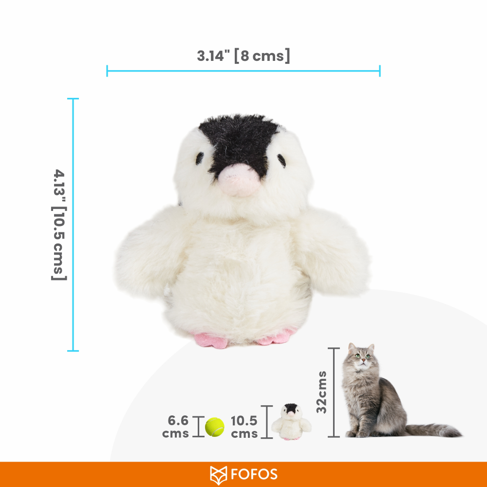 Barkbutler x Fofos Swinging Penguin Interactive Toy for Cats (White/Black) Cats-Toys Barkbutler