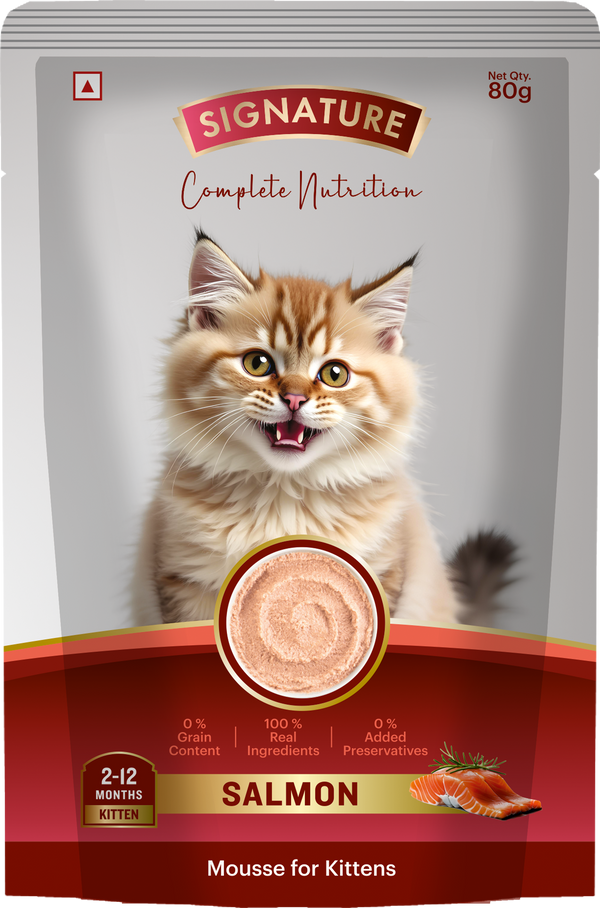 Signature Grain Zero Salmon Mousse Kitten Cat Wet Food