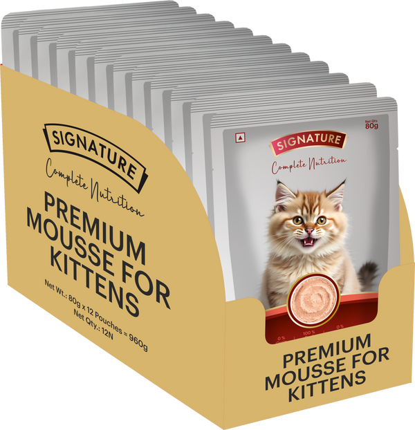 Signature Grain Zero Salmon Mousse Kitten Cat Wet Food
