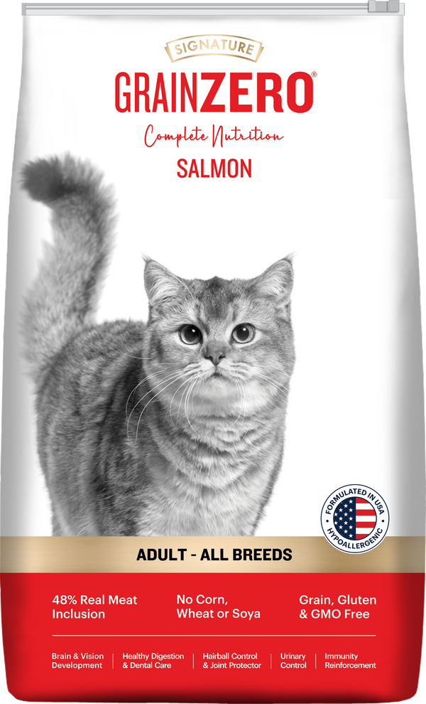 Signature Grain Zero Salmon Adult Cat Dry Food For All Breed