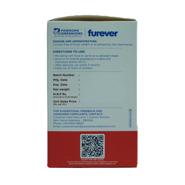 Pawsome Companion Furever Salmon Oil for Dogs & Cats 500ml