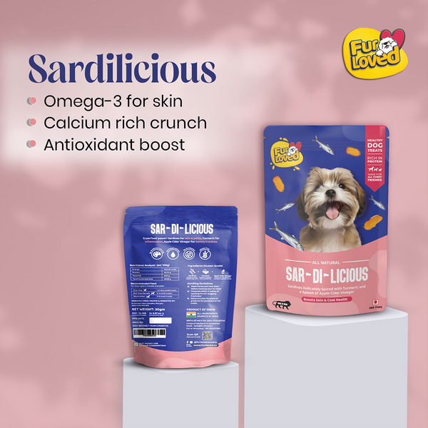 FurLoved Sardilicious Sardine Omega Rich Dogs Treats