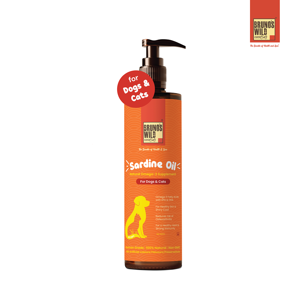 Bruno's Wild Essentials Sardine Oil for Dogs and Cats Both-Health & Wellness Bruno's Wild Essentials 200mL