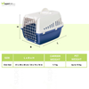 Savic Trotter 3 Akasa Approved Travel Carrier for Dogs and Cats (Dark Grey) Both-Bedding, Mats & Travel Supplies Savic