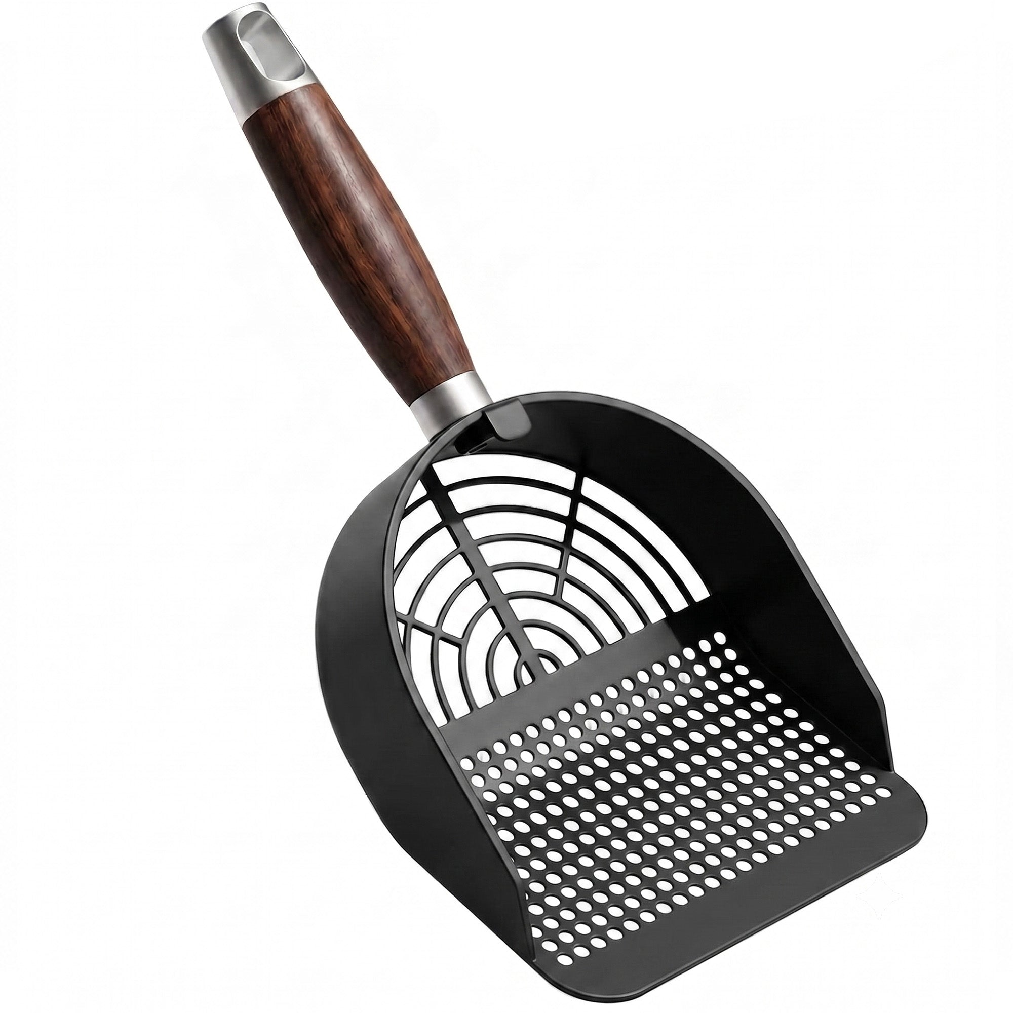 Petverse Stainless Steel Circle Pattern Scooper for Cats Litter Supplies Petverse Dropship One Size