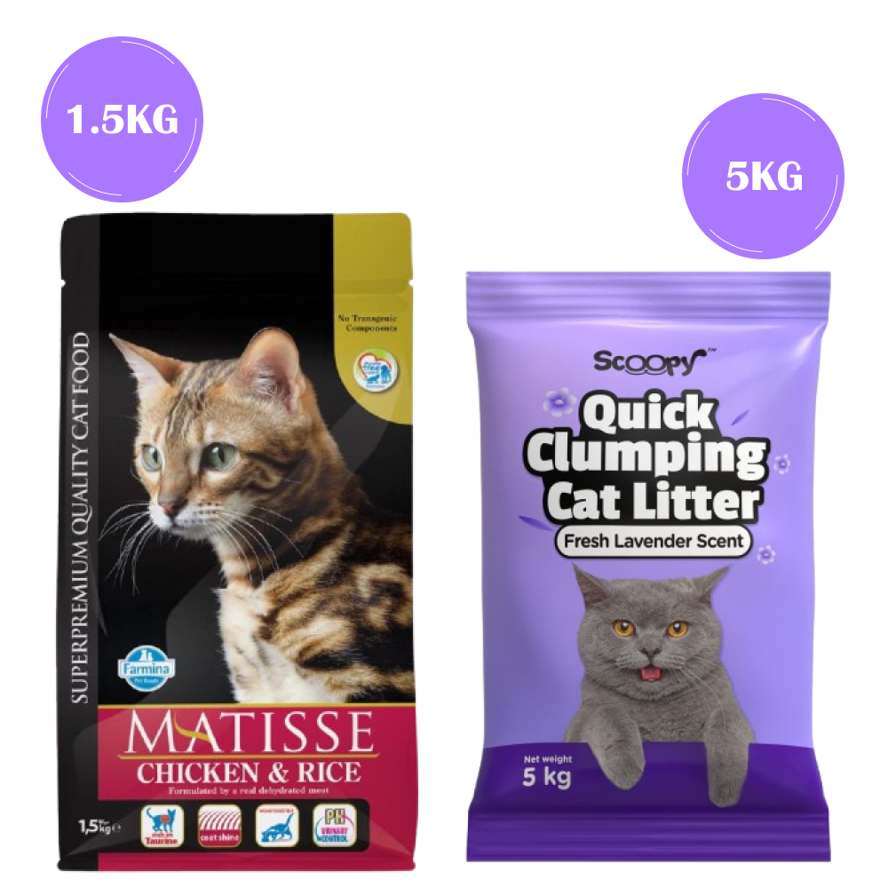 Farmina Matisse Chicken & Rice Adult Cat Dry Food Cats- Dry food Matisse 1.5kg+5kg Scoopy Litter