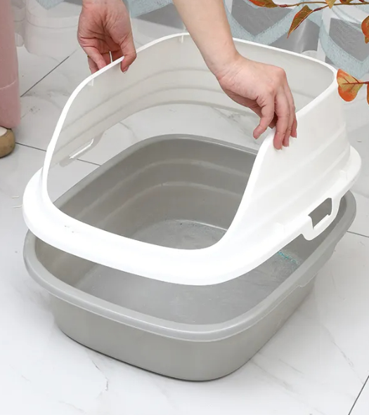 Skatrs High Sided Splash Proof & Spacious Litter Box for Cats Litter Supplies Skatrs