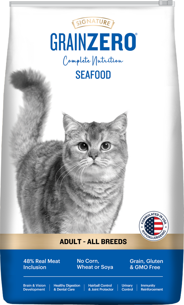 Signature Grain Zero Seafood Adult Cat Dry Food For All Breed