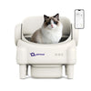Petverse Automatic Open Top Self Cleaning Litter Box for Cats (White) Litter Supplies Petverse Dropship 55x51x54cm