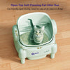 Petverse Automatic Open Top Self Cleaning Litter Box for Cats (White) Litter Supplies Petverse Dropship