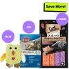 Sheba Tuna & Prawn Maguro Selection Melty Premium Treats, Basil Cotton Plush Cat Toy with Catnip and Trixie Premium Catnip for Cats Combo Exclusive Combo Exclusive Combo Pack of 3