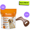 Himalaya Chicken Healthy Adult Treats and Benebone Bacon Flavored Dental Chew Toy for Dogs Combo Exclusive Combo Exclusive Combo Pack of 2