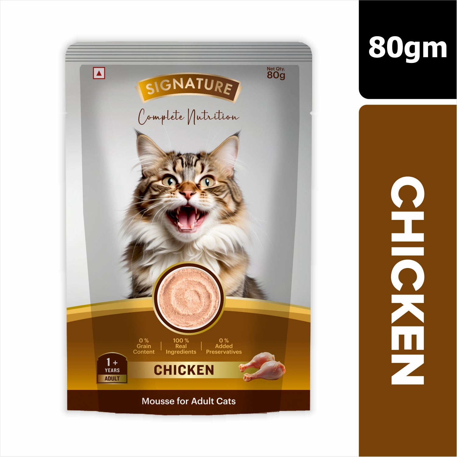 Signature Grain Zero Chicken Mousse Adult Cat Wet Food Sample Signature 80g