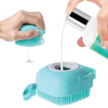Papa Pawsome Shampoo Bath Silicone Brush for Dogs and Cats (Blue)