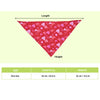 Skatrs Heart Printed Bandana for Dogs and Cats (Red)