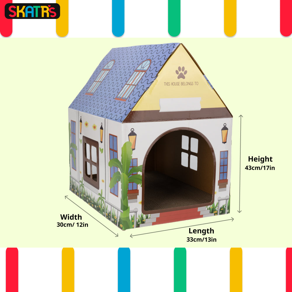 Skatrs Purrfect Home Cat with 2g Premium Catnip Free Cats-Toys Skatrs