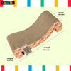 Skatrs Scratch to Purrfection Cat Scratcher with 2g Premium Catnip Free