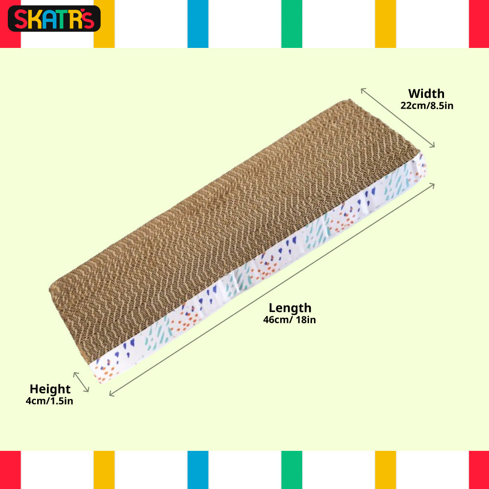 Skatrs Claw Comfort Cat Scratcher with 2g Premium Catnip Free Cats-Toys Skatrs