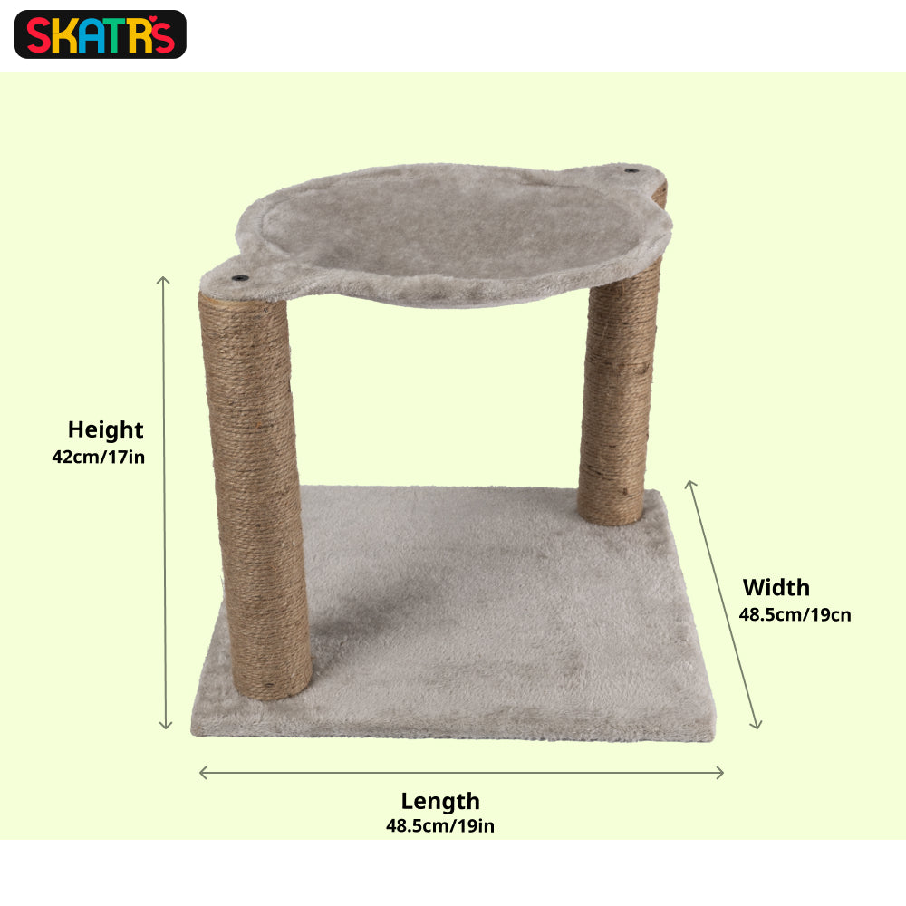 Skatrs Claw Tower Cat Tree with Hammock and Dual Scratching Post Toy