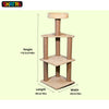 Skatrs Scratchy Wonderland Jumbo Multi Level Cat Tree with Sisal Posts Toy and Whisker Wonder Cat Scratcher with 2g Premium Catnip Combo Cats-Toys Skatrs