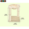 Skatrs Paw Lounge Cat Scratcher with Premium Catnip and Claw Tower Cat Tree with Hammock and Dual Scratching Post Toy Combo Cats-Toys Skatrs