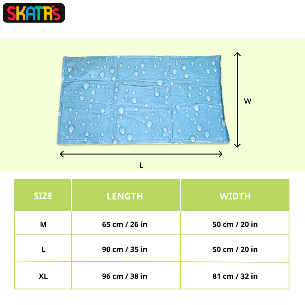 SKATRS Cooling Mat for Dogs (Blue)