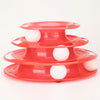 Skatrs Interactive 3 Level Tower Track with Balls Toy for Cats (Red) Cats-Toys Skatrs 24cm