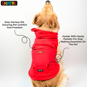 Skatrs  Breezy Vest with Pockets for Dog and Cats (Red)