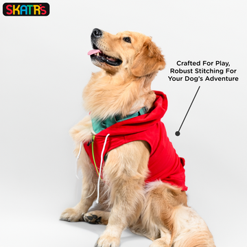 Skatrs  Breezy Vest with Pockets for Dog and Cats (Red)