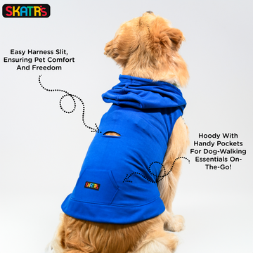 Skatrs Breezy Vest with Pockets for Dog and Cats (Blue)