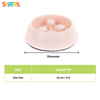 Skatrs Antiskid Slow Feeder Bowl for Dogs and Cats (Pink) Both-Bowls & Feeders Skatrs