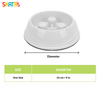 Skatrs Antiskid Slow Feeder Bowl for Dogs and Cats (White) Both-Bowls & Feeders Skatrs