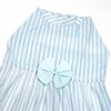 Skatrs Cotton Dress for Dogs and Cats (Blue and White Stripe) Both-Clothing & Accessories Skatrs