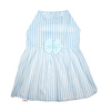 Skatrs Cotton Dress for Dogs and Cats (Blue and White Stripe) Both-Clothing & Accessories Skatrs