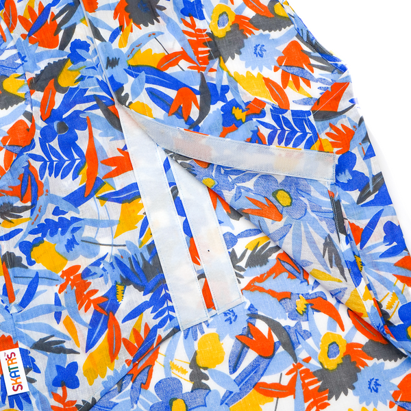 Skatrs Cotton Shirt for Dogs and Cats (Blue Beach Print)
