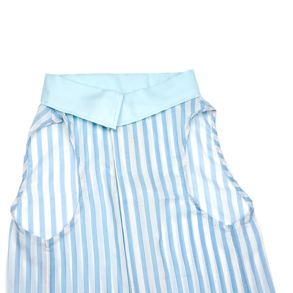 Skatrs Cotton Shirt for Dogs and Cats (Blue and White Stripes)