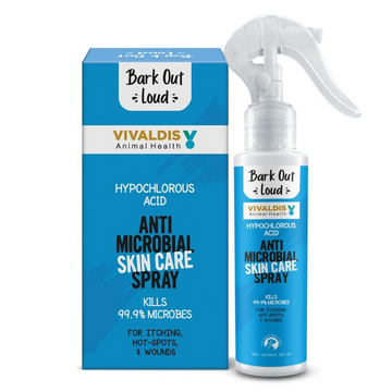 Bark Out Loud Allergy and Itch Relief Shampoo and Anti Microbial Skin Spray for Dogs and Cats Combo