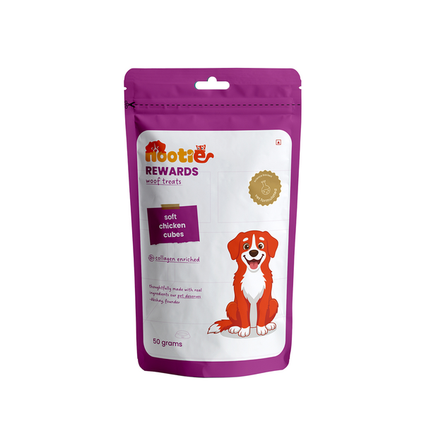 Nootie Rewards Woof Soft Chicken Cubes Dogs Treats