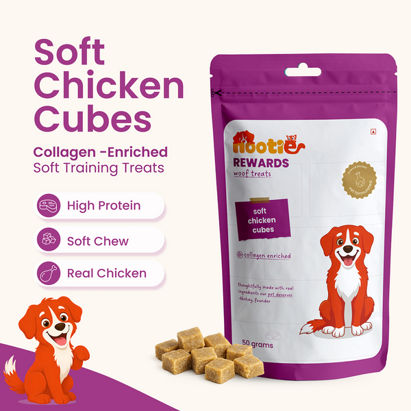 Nootie Rewards Woof Soft Chicken Cubes Dogs Treats