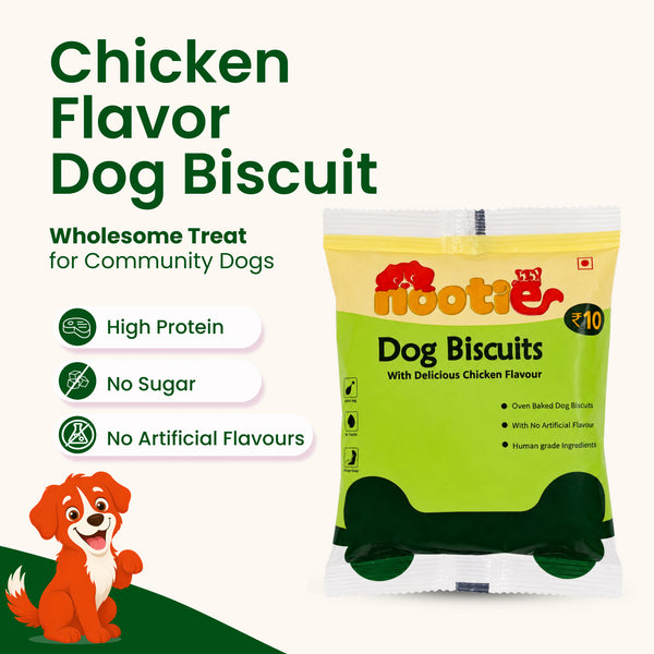 Nootie Chicken & Peanut Butter Flavour Biscuits Adult Dog Treats