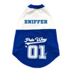 Pets Way Sniffer Barkball Tshirt for Dogs (Blue/White) Dogs-Clothing & Accessories Pets Way Dropship