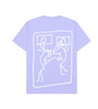 Hoomans Snuggle Sandwich T Shirt for Men and Women (Lavender) Pet Parent-Clothing & Accessories Hoomans Dropship XS