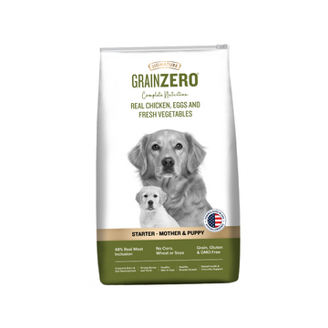 Signature Grain Zero Real Chicken, Egg and Vegetables Mother and Puppy Starter Dog Dry Food