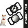 QPets Waterproof Silicon Air Tag Hodler for Dogs and Cats Both-Collar, Leashes, harnesses Q pets Black
