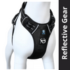Hank 3M Reflective Harness for Puller Dogs (Black) Dogs-Collar, Leashes, harnesses Hank S:17-22in Chest