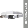 Trixie Safer Life Reflective Collar with Bell for Cats (Grey) Cats-Collar, Leashes, harnesses Trixie One Size:6in Length