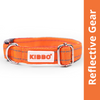 Kibbo Premium Reflective Padded With Soft Mesh Padding & Adjustable Design Collar for Dogs (Orange) Dogs-Collar, Leashes, harnesses Kibbo Dropship L