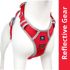 Hank 3M Reflective Harness for Puller Dogs (Grey/Red) Dogs-Collar, Leashes, harnesses Hank S:17-22in Chest