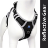 Hank 3M Reflective Harness for Puller Dogs (Grey/Black) Dogs-Collar, Leashes, harnesses Hank S:17-22in Chest