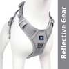 Hank 3M Reflective Harness for Puller Dogs (Grey) Dogs-Collar, Leashes, harnesses Hank XL:32-42in Chest